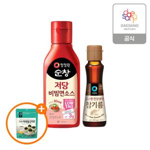 비빔면소스270g + 참기름160ml + (증정)파래돌김자반50g