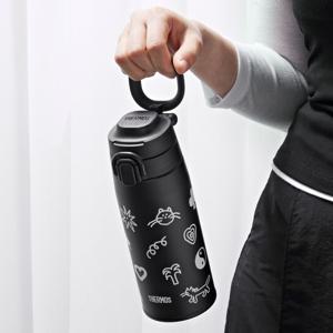 이나스피퀘어 보온보냉 캐리 루프 원터치 텀블러 JOS-550KC 550ml