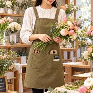 크로스백 앞치마 카페 공방 바리스타 주방 앞치마
