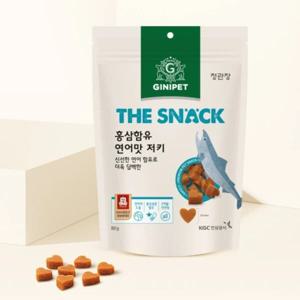 지니펫 홍삼함유 연어맛 져키 80g