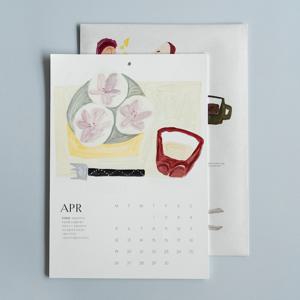 2027 Calendar 오늘 뭐 먹지 일러스트 달력