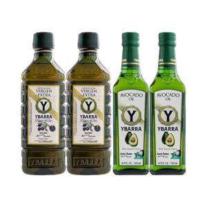 엑스트라버진 올리브오일 500ml*2개 +아보카도 오일 500ml*2개
