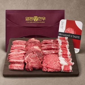 1++등급 한우 진품 선물 세트 마장동 투뿔 소고기 구이용 1kg
