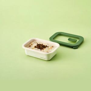 마이크로 레디 스텐 밀폐용기 에어홀 400ml