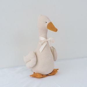 패브릭 애착인형 리본 도톰 장식용 소품 선물 오리인형