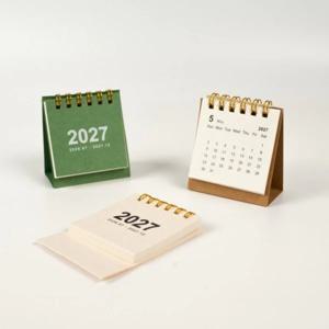 미니멀 모던 탁상 캘린더 2027년 미니 달력 오피스 사무실 새해 신년 연말 단체 선물 데