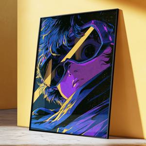violet eclipse - 일본만화감성 레트로 일러스트 아트 포스터 액자