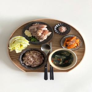 우드 엣지 반달 트레이
