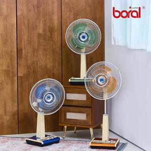 보랄 프리미엄 14형 스탠드 레트로 선풍기 빈티지 엔틱 옛날 감성 팬 BR-VT380F
