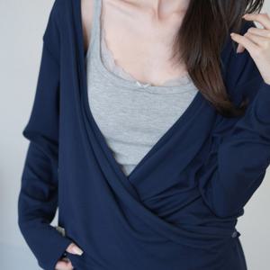 뮤즈 랩 가디건 (Navy)