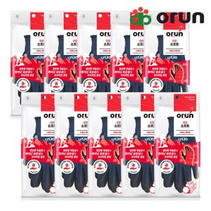 오런 소프트 NBR코팅 동계 방한 작업용 장갑 1켤레 X 10개
