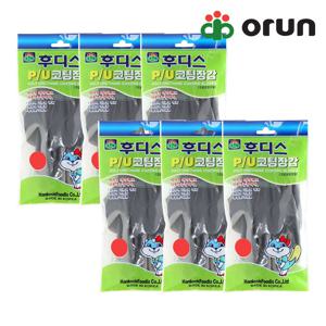 오런 후디스 PU코팅 작업용 장갑 1켤레 X 6개