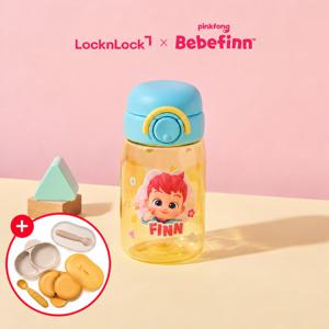 핑크퐁 베베핀 스위치캡 보틀 310ml(예약구매)+휴대용 식기세트 증정