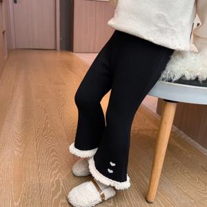 하트 퍼 커프 기모 플레어 레깅스 R29443