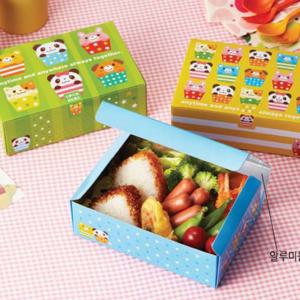 도시락박스 일회용 3매입 김밥 샌드위치 포장용기 캐릭터
