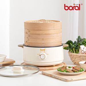 보랄 더 셰프 대나무 찜기 & 멀티쿠커 냄비 양수 전골 3단 BR-P200L