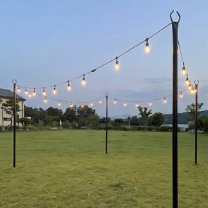 모노폴 3M 전구선 걸이 기둥 테라스 펜션 카페 조명 철재 지지봉