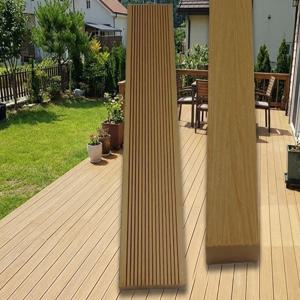 합성데크재 샌드브라운 피스포함 1200x90x20mm, 3개1세트 야외데크 썩지않는 자재