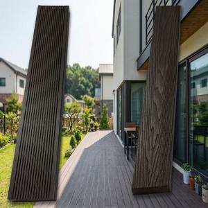 합성데크재 다크브라운 피스포함 1200x90x20mm, 3개1세트 야외데크 썩지않는 자재