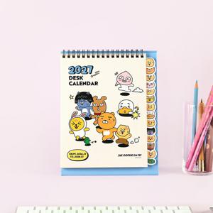 2027 카카오프렌즈 탁상 인덱스 달력 춘식이 일러스트 데스크 캘린더 캐릭터 책상 달력
