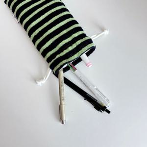 펜슬 파우치 필통 pencil pouch (navy+green)