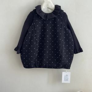 도트 피터팬 카라 버블 원피스 R29866