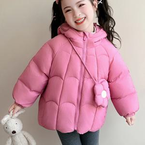 플라워 미니백 후드 패딩 점퍼 R29954