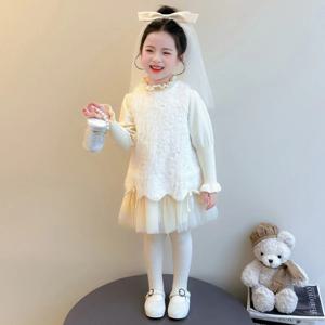레이스 베스트 원피스 & 베일 세트 R29924