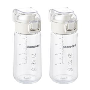순수아 아기 어린이 트라이탄 원터치 물병 470ml 2개