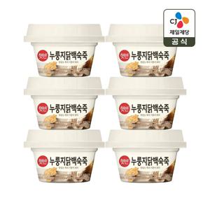 햇반 누룽지닭백숙죽 267g x6개