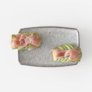 히비 쿠로 생선접시 초밥접시 19cm