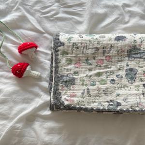 3중 순면 신생아 거즈 블랭킷_garden blanket