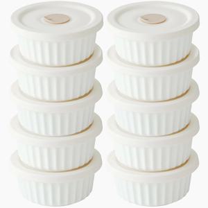 파쿠젠 본차이나 도자기 전자레인지 냉동 밥용기 밥보관용기 320ml 10P세트