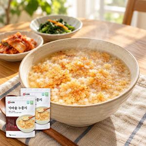 오쌀미 국산쌀로 만든 가마솥 누룽지 1kg 2개 / 국산