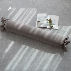이지 20수 워싱 순면 사탕쿠션 100cm 그레이 솜선택