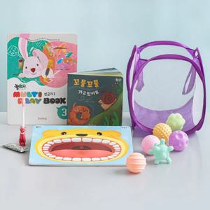 아기 유아 소프트 쿠션 촉감 놀이 촉감공 소근육 발달 교구 교재 5종 세트