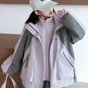 배색 3in1 패딩 윈드 재킷 R30503