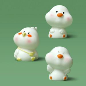 미니어처 포실이 아기오리 3종 세트 장식용 미니 인테리어 소품 장식품 피규어