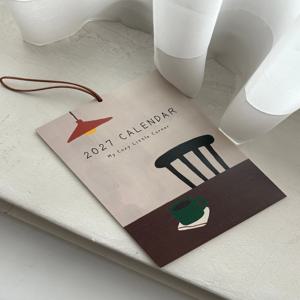 2027 빈티지 드로잉 달력 코지 홈 감성 인테리어 벽걸이 캘린더