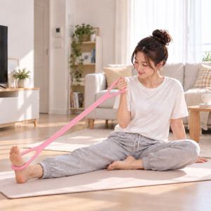 홈트레이닝 스트레칭 운동 고무 튜빙 밴드 요가 스포츠 근력 헬스 저항 힐링 필라테스 2개입