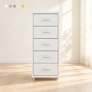 철제 바퀴형 5단 미니서랍장 시리즈 280