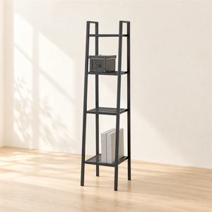 그레이 철제 슬림 4단 사다리선반 350