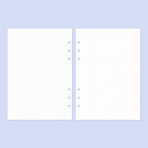 A5 6공 기본 리필 속지 내지_모눈 그리드