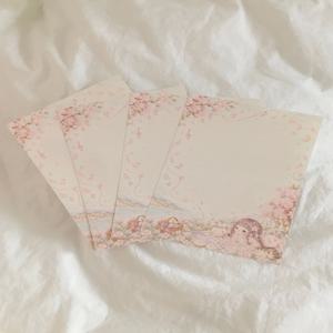 벚꽃 소풍 편지 봉투 세트 Cherry Blossom Picnic Letter Set