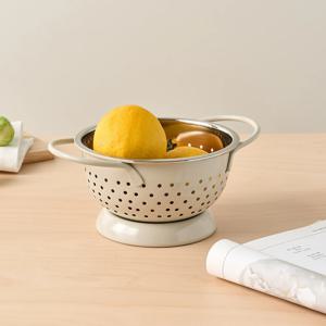 스텐 콜랜더 S 13CM 아이보리