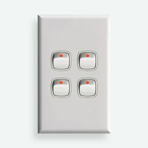 르그랑 엑셀 스위치 4구 화이트 + 국내전용피스