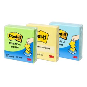 포스트잇 KR330 디스펜서 팝업 리필용 노트 점착식 메모지 76x76mm
