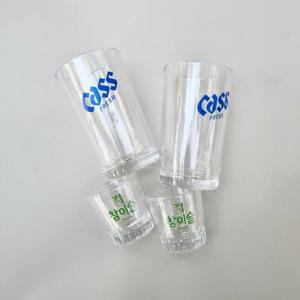 카스 맥주잔2 + 참이슬 소주잔2 세트 혼술 쏘맥 컵 업소용 집들이