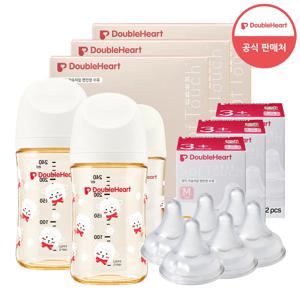 3세대 헬로베이비 240ml 트윈팩 3개(젖병6개/노꼭지) + 젖꼭지6개