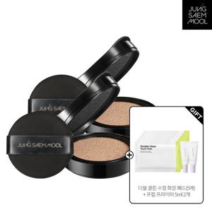 (신세계강남점)[9]정샘물 스킨 누더 커버레이어 쿠션 리필 2개(+더블클린패드(5매) + 프렙프라이머5ml x2개)
